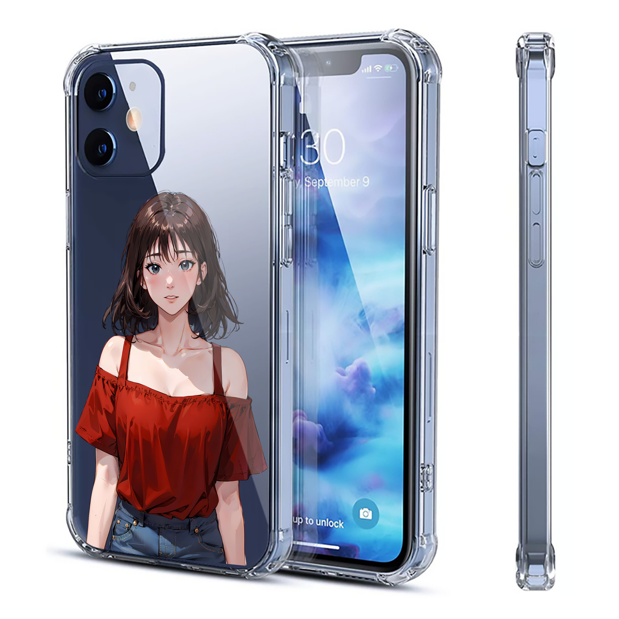 （画像用） SLAM DUNK／スラムダンク 【iPhone 12シリーズ対応】透明スマホケース（クリアソフトケース）